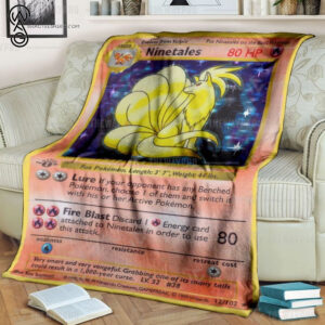 Anime Pokemon Ninetales Full Printing Blanket