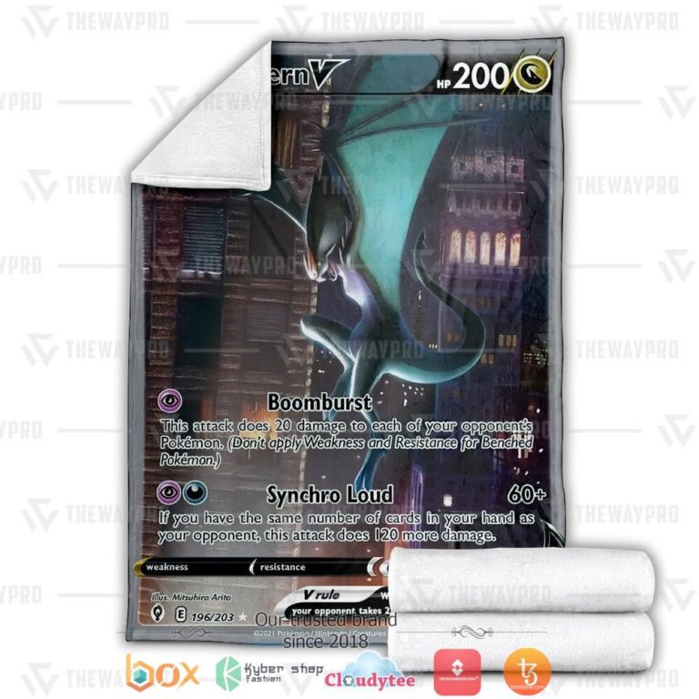 Anime-Pokemon-Noivern-V-Soft-Blanket-2