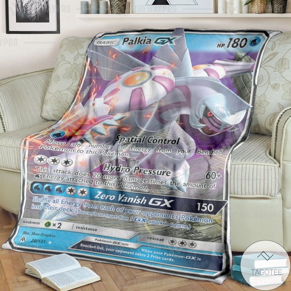Anime Pokemon Palkia Gx Forbidden Light Custom Blanket Anime Pokemon Palkia Gx Forbidden Light Custom Blanket