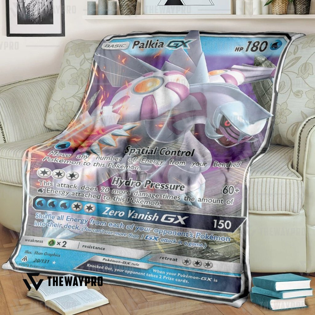 Anime Pokemon Palkia Gx Forbidden Light Custom Soft Blanket Anime Pokemon Palkia Gx Forbidden Light Custom Soft Blanket