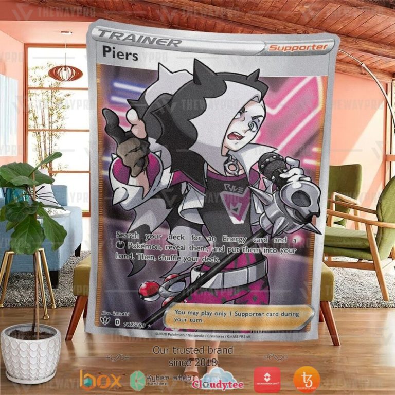 Anime-Pokemon-Piers-Darkness-Ablaze-Soft-Blanket-1