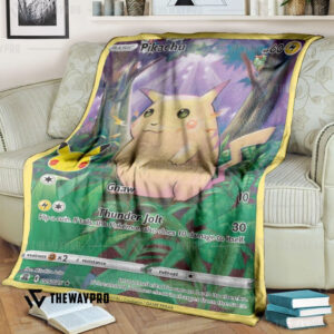 Anime Pokemon Pikachu Celebrations Custom Soft Blanket