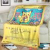 Anime Pokemon Pikachu Cute Card Soft Blanket
