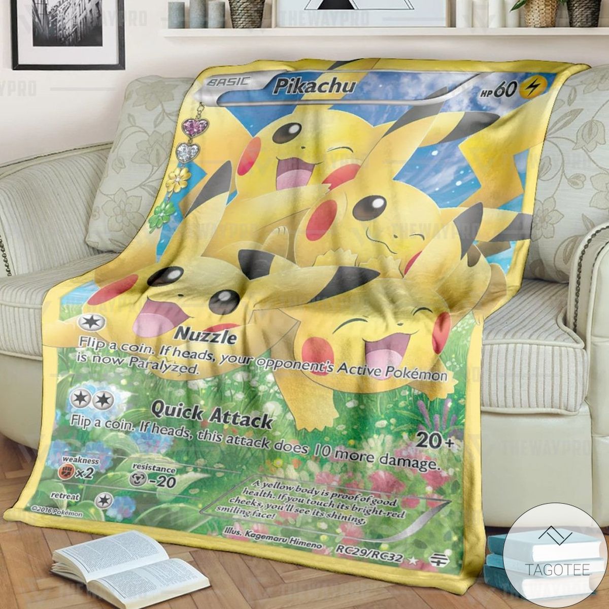 Anime Pokemon Pikachu Generations Custom Blanket Anime Pokemon Pikachu Generations Custom Blanket