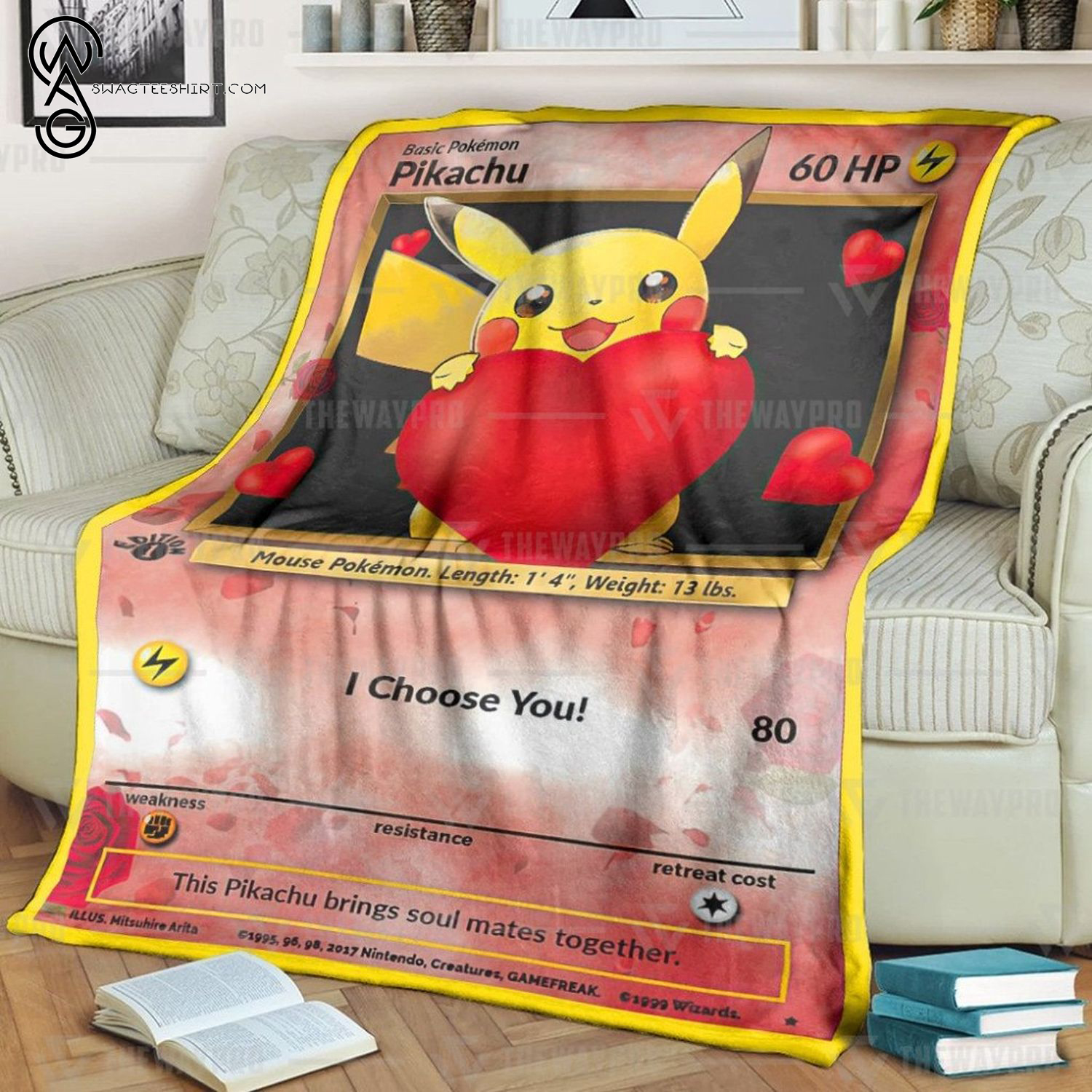 Anime Pokemon Pikachu I Choose You Full Printing Blanket Anime Pokemon Pikachu I Choose You Full Printing Blanket