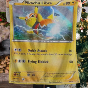 Anime Pokemon Pikachu Libre Masked Blanket