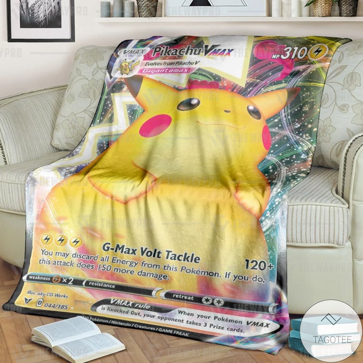 Anime Pokemon Pikachu Vmax Vivid Voltage Custom Blanket Anime Pokemon Pikachu Vmax Vivid Voltage Custom Blanket