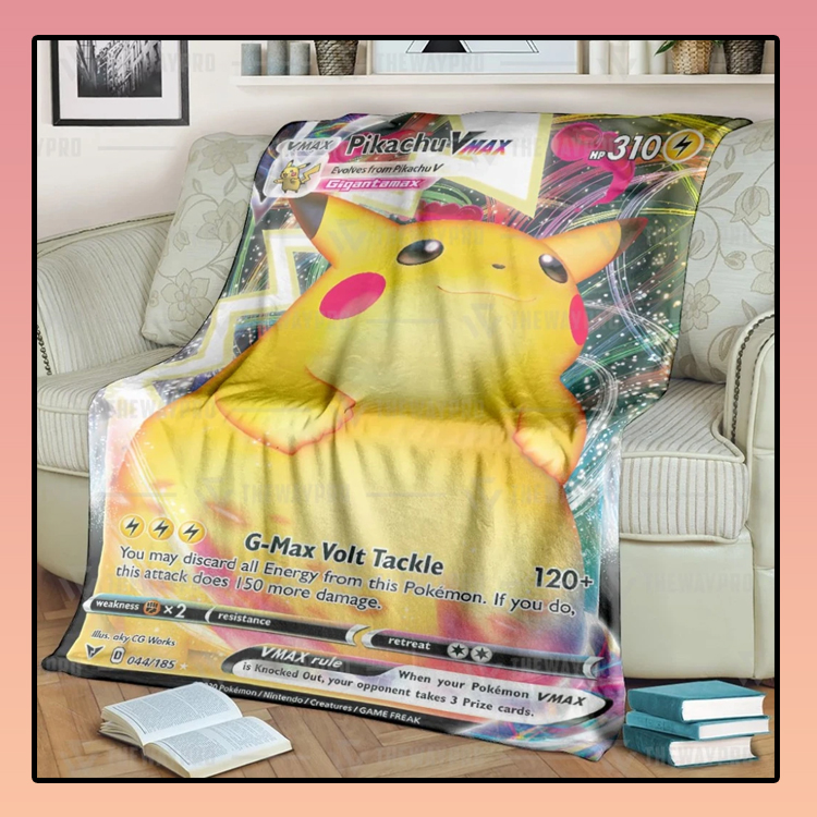 Anime-Pokemon-Pikachu-Vmax-Vivid-Voltage-Custom-Soft-Blanket-3