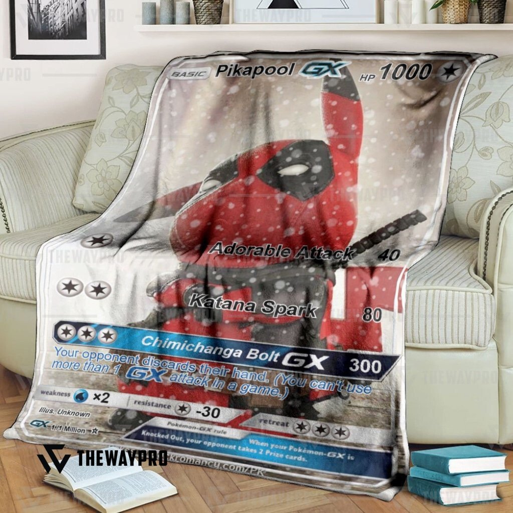 Anime Pokemon Pikapool Gx Custom Soft Blanket Anime Pokemon Pikapool Gx Custom Soft Blanket