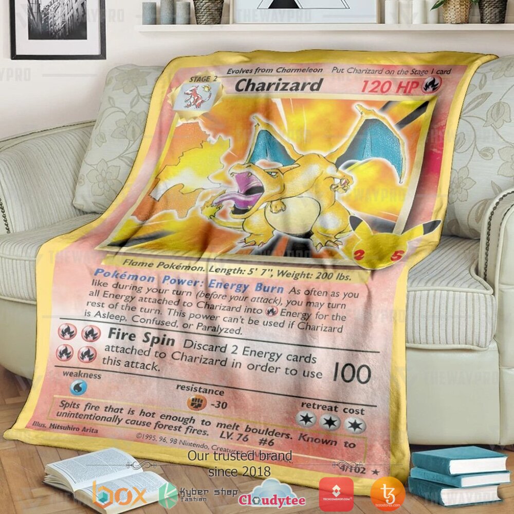 Anime Pokemon Pokemon Charizard Celebrations Soft Blanket Anime Pokemon Pokemon Charizard Celebrations Soft Blanket