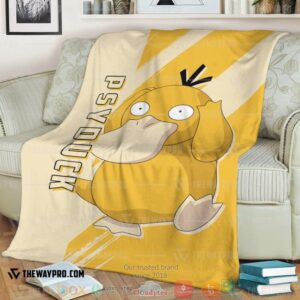 Anime Pokemon Psyduck Soft Blanket