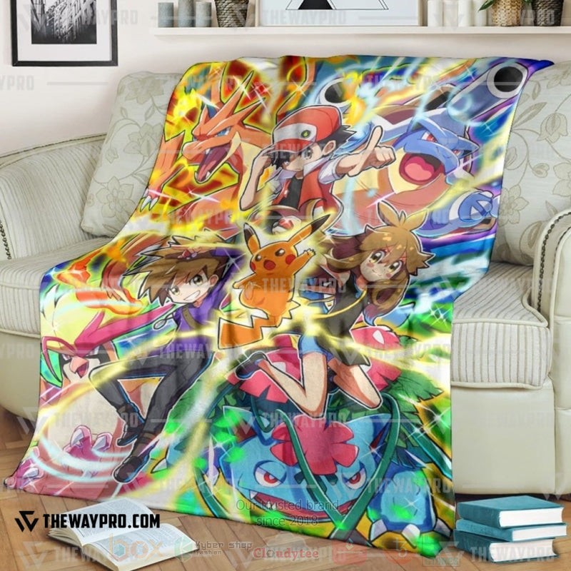 Anime Pokemon Pure Gen 1 Blanket Anime Pokemon Pure Gen 1 Blanket