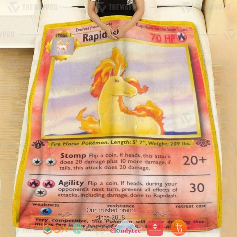 Anime-Pokemon-Rapidash-1St-Edition-Soft-Blanket-1