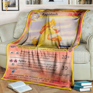 Anime Pokemon Rapidash Full Printing Blanket