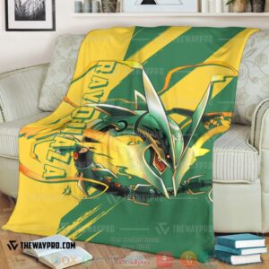 Anime Pokemon Rayquaza Soft Blanket