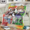 Anime Pokemon Red Blue Trainer Soft Blanket