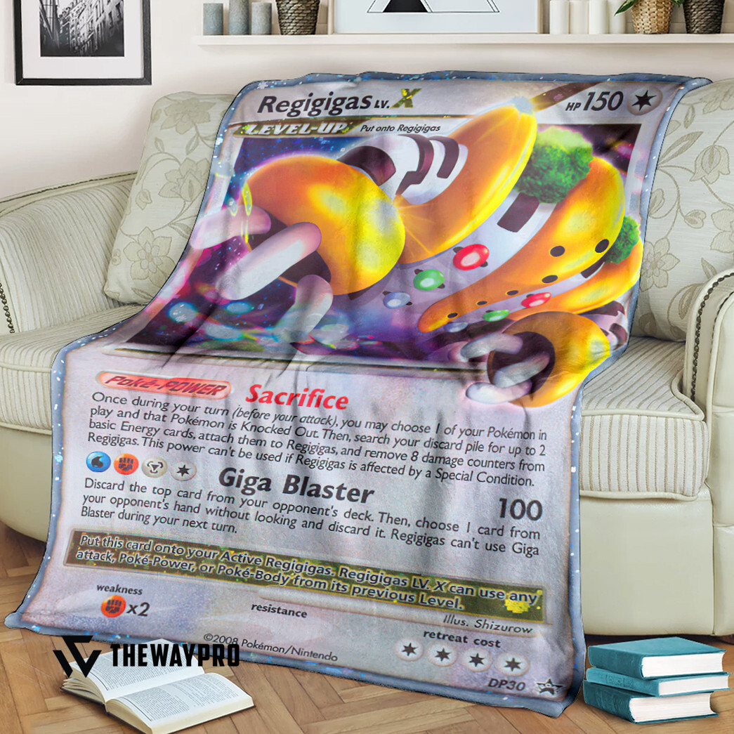 Anime Pokemon Regigigas Lv X Diamond And Pearl Promos Blanket Anime Pokemon Regigigas Lv X Diamond And Pearl Promos Blanket