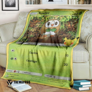 Anime Pokemon Rowlet Blanket
