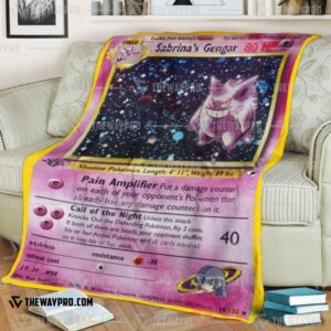Anime Pokemon Sabrinas Gengar Blanket