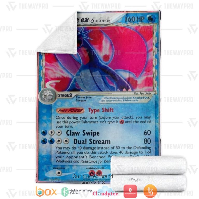 Anime-Pokemon-Salamence-Ex-Soft-Blanket-2