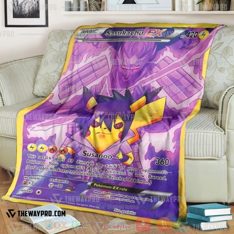 Anime Pokemon Sasukachu Soft Blanket 2 Anime Pokemon Sasukachu Soft Blanket 2