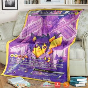 Anime Pokemon Sasukachu Soft Blanket