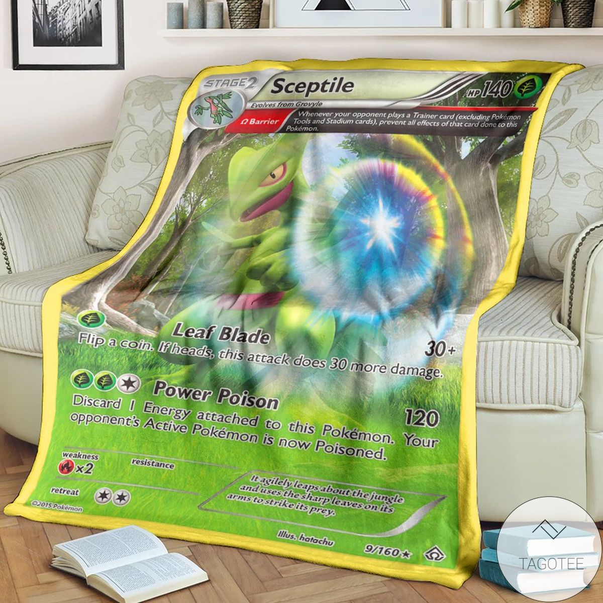 Anime Pokemon Sceptile Primal Clash Custom Blanket Anime Pokemon Sceptile Primal Clash Custom Blanket