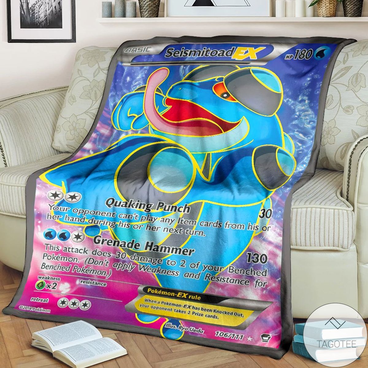 Anime Pokemon Seismitoad Ex Custom Blanket Anime Pokemon Seismitoad Ex Custom Blanket