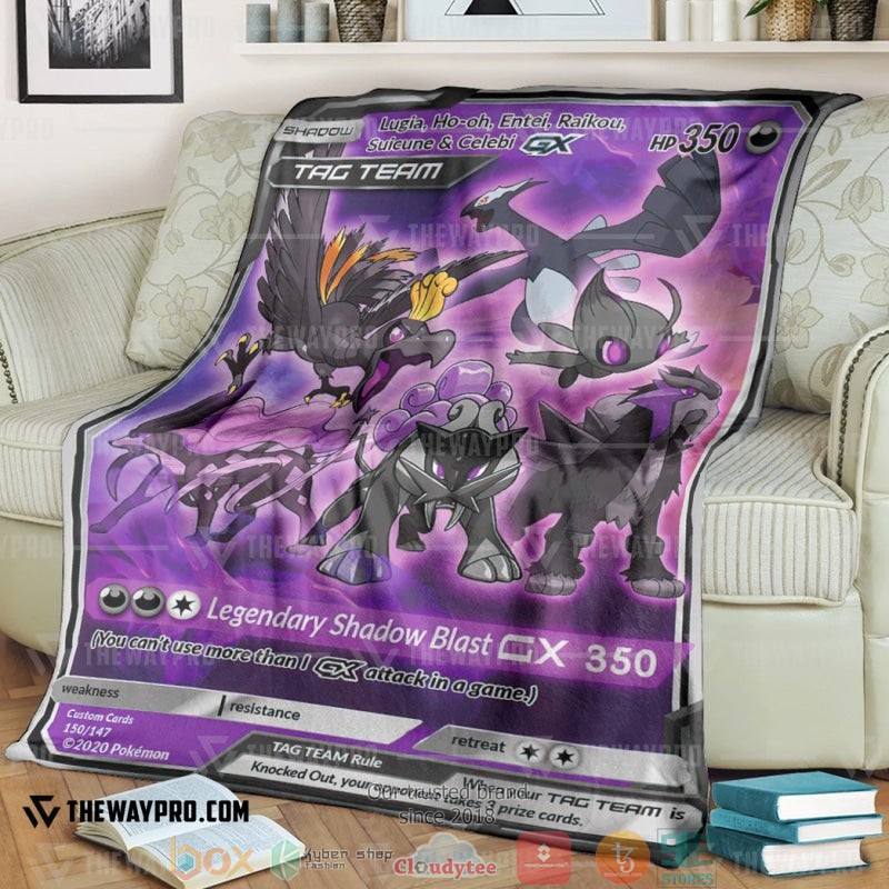 Anime Pokemon Shadow Legend Tag Team Gx Soft Blanket Anime Pokemon Shadow Legend Tag Team Gx Soft Blanket