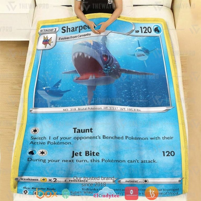 Anime-Pokemon-Sharpedo-Evolving-Skies-Soft-Blanket-1