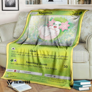 Anime Pokemon Shaymin Ultra Prism Blanket