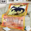 Anime Pokemon Shining Charizard Custom Blanket