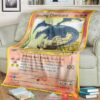 Anime Pokemon Shining Charizard Neo Destiny Soft Blanket