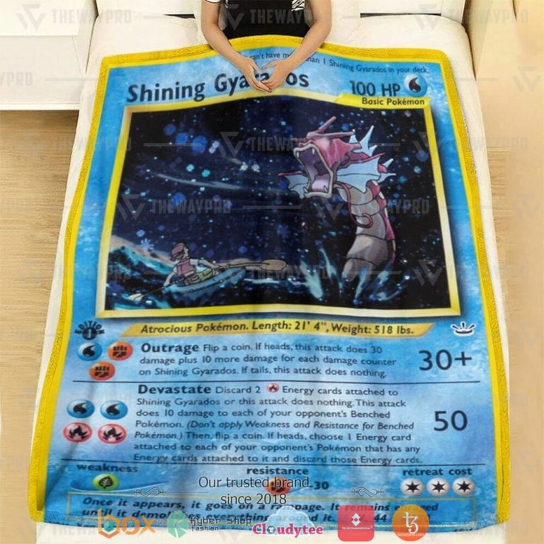 Anime-Pokemon-Shining-Gyarados-Neo-Revelation-Soft-Blanket-1