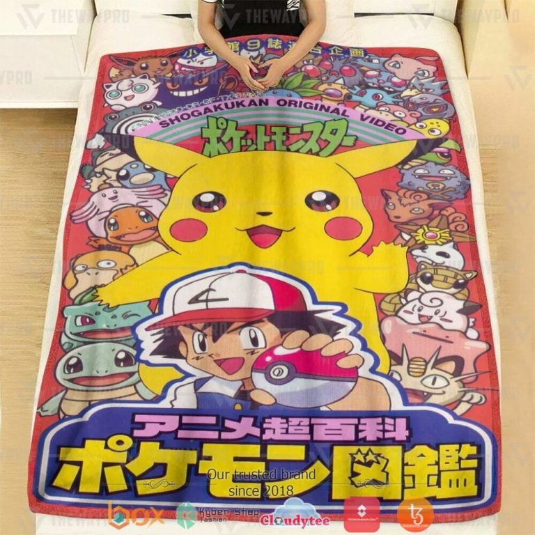 Anime-Pokemon-Shogakukan-Soft-Blanket-1