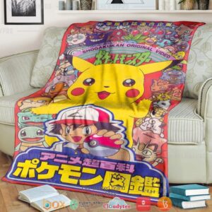 Anime Pokemon Shogakukan Soft Blanket