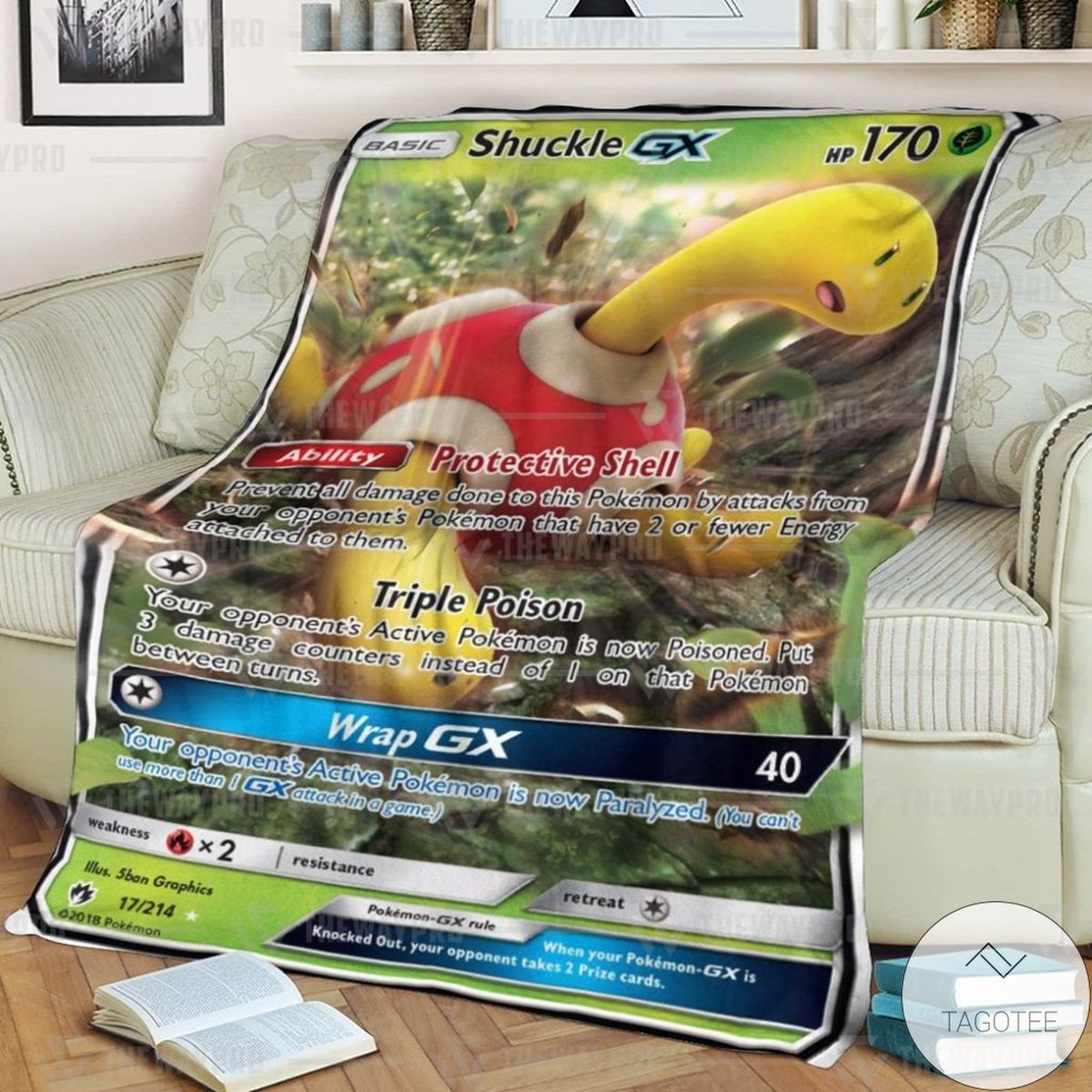 Anime Pokemon Shuckle Gx Lost Thunder Custom Blanket Anime Pokemon Shuckle Gx Lost Thunder Custom Blanket