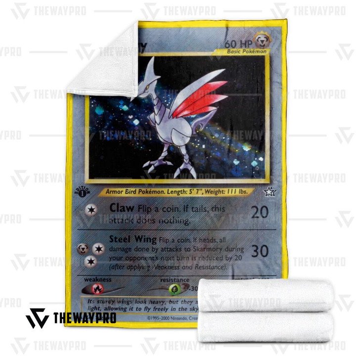 Anime-Pokemon-Skarmory-Neo-Genesis-Quilt-Blanket-2