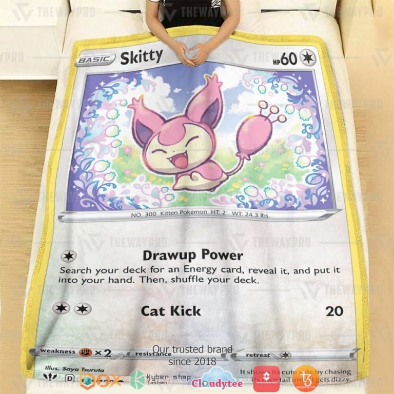 Anime-Pokemon-Skitty-Soft-Blanket-1