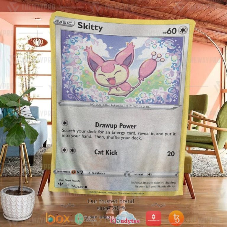 Anime-Pokemon-Skitty-Soft-Blanket-3