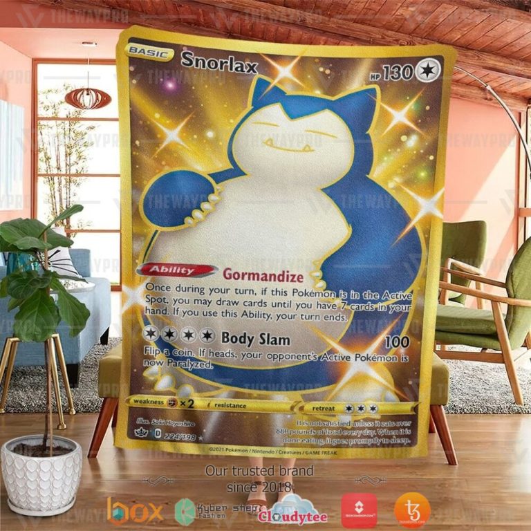 Anime-Pokemon-Snorlax-Chilling-Reign-Soft-Blanket-1