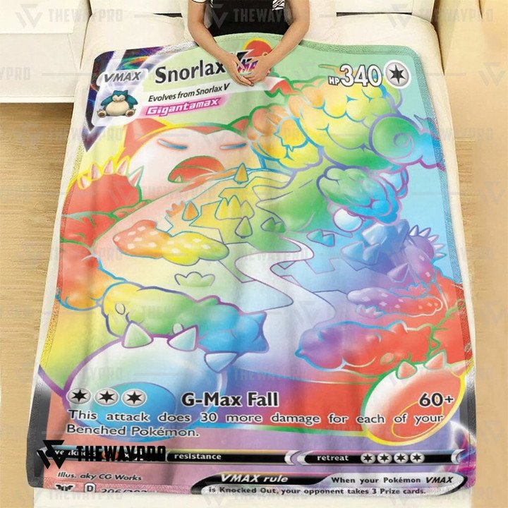 Anime-Pokemon-Snorlax-Vmax-Sword-Shield-Quilt-Blanket-1