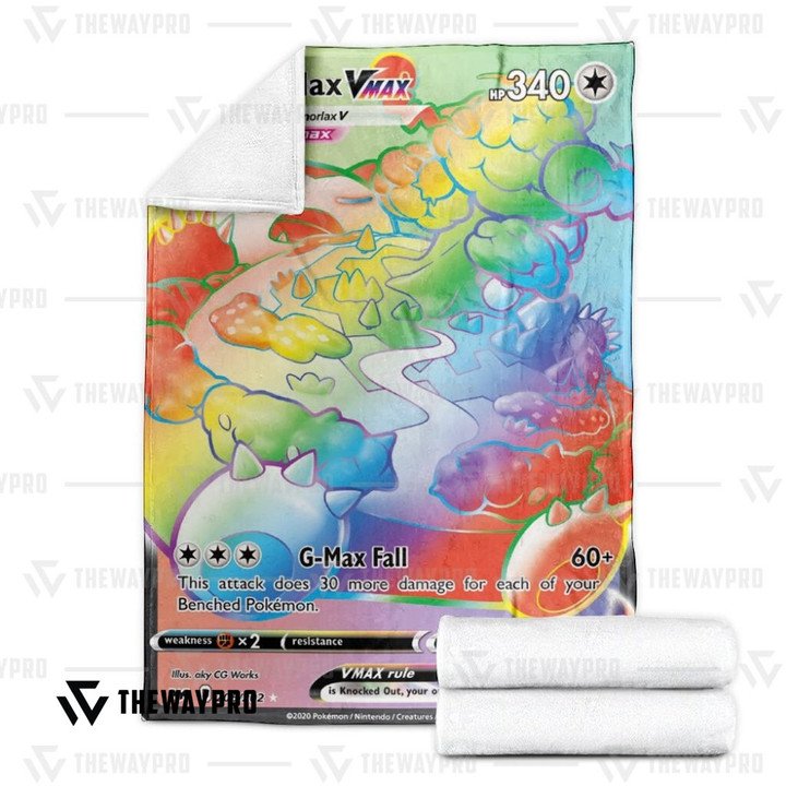Anime-Pokemon-Snorlax-Vmax-Sword-Shield-Quilt-Blanket-2