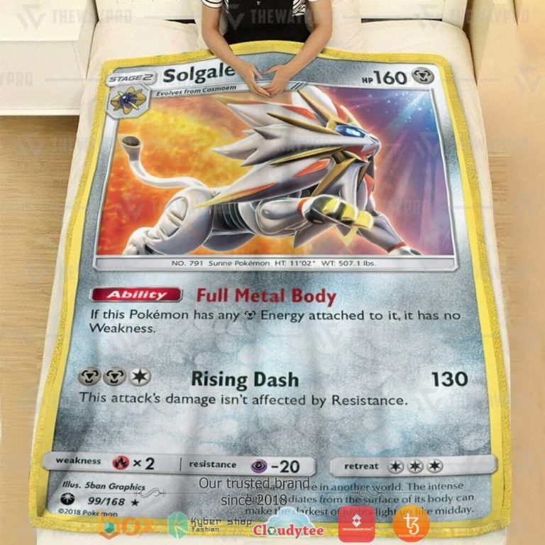 Anime-Pokemon-Solgaleo-Celestial-Storm-Soft-Blanket-1