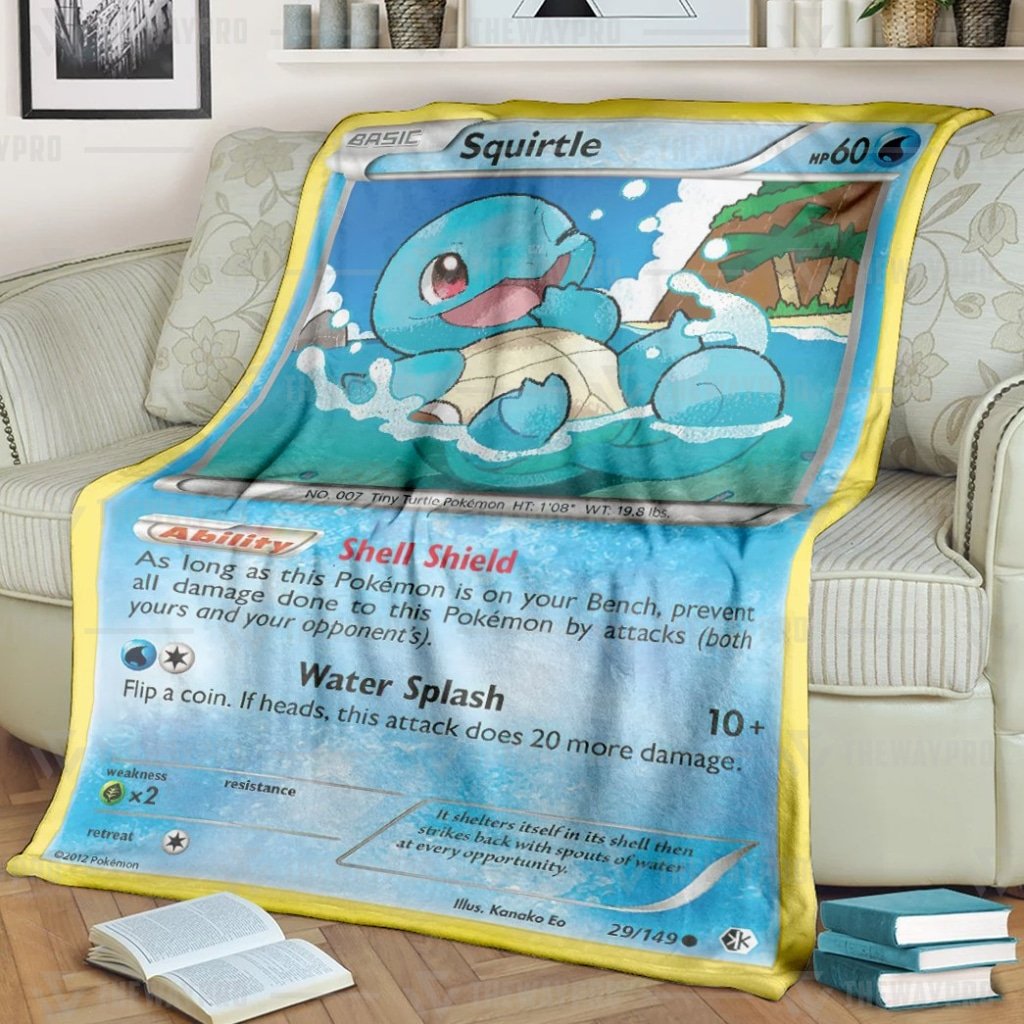 Anime Pokemon Squirtle Blanket Hothot 261021 Anime Pokemon Squirtle Blanket Hothot 261021