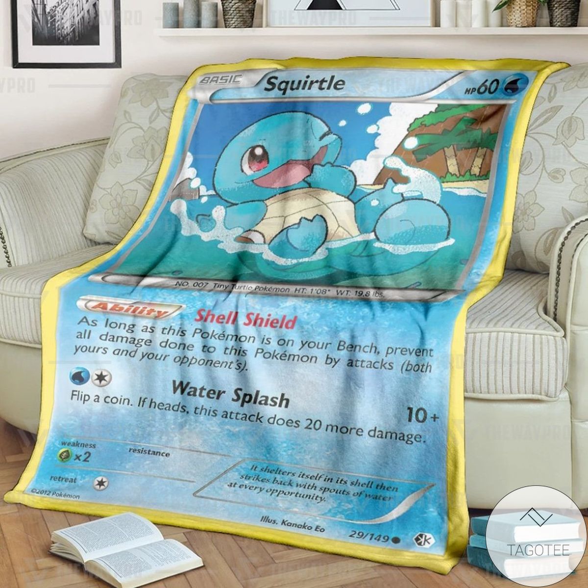 Anime Pokemon Squirtle Custom Blanket Anime Pokemon Squirtle Custom Blanket