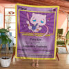 Anime Pokemon Stone Mew Custom Soft Blanket