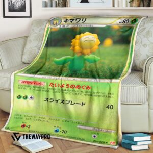 Anime Pokemon Sunflora Blanket