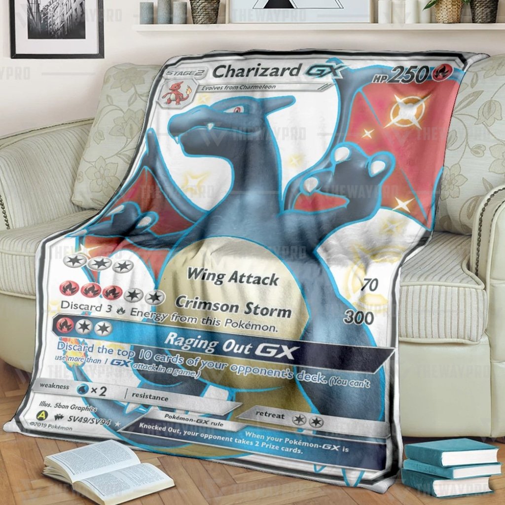Anime Pokemon Sv49 Charizard Gx Custom Soft Blanket Limited Edition Anime Pokemon Sv49 Charizard Gx Custom Soft Blanket Limited Edition