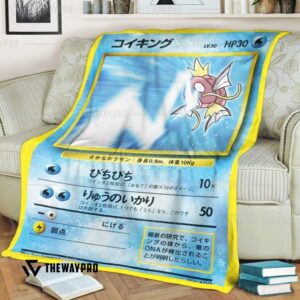 Anime Pokemon Tamamushi University Magikarp Custom Soft Blanket